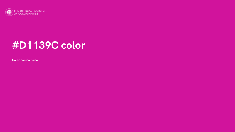 #D1139C color image