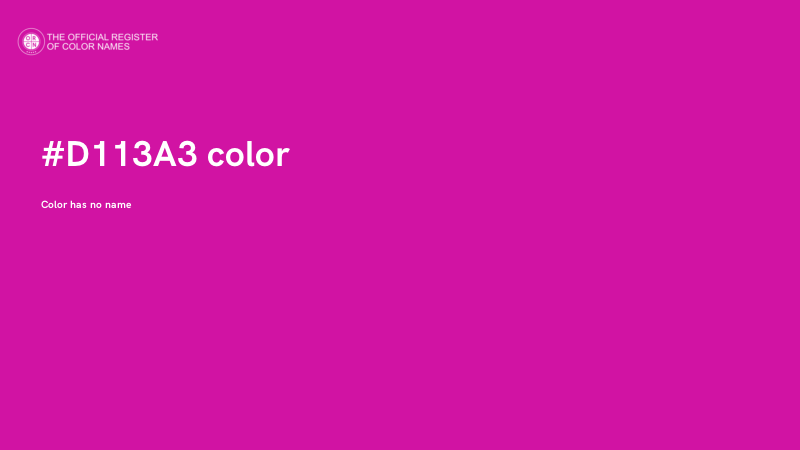 #D113A3 color image
