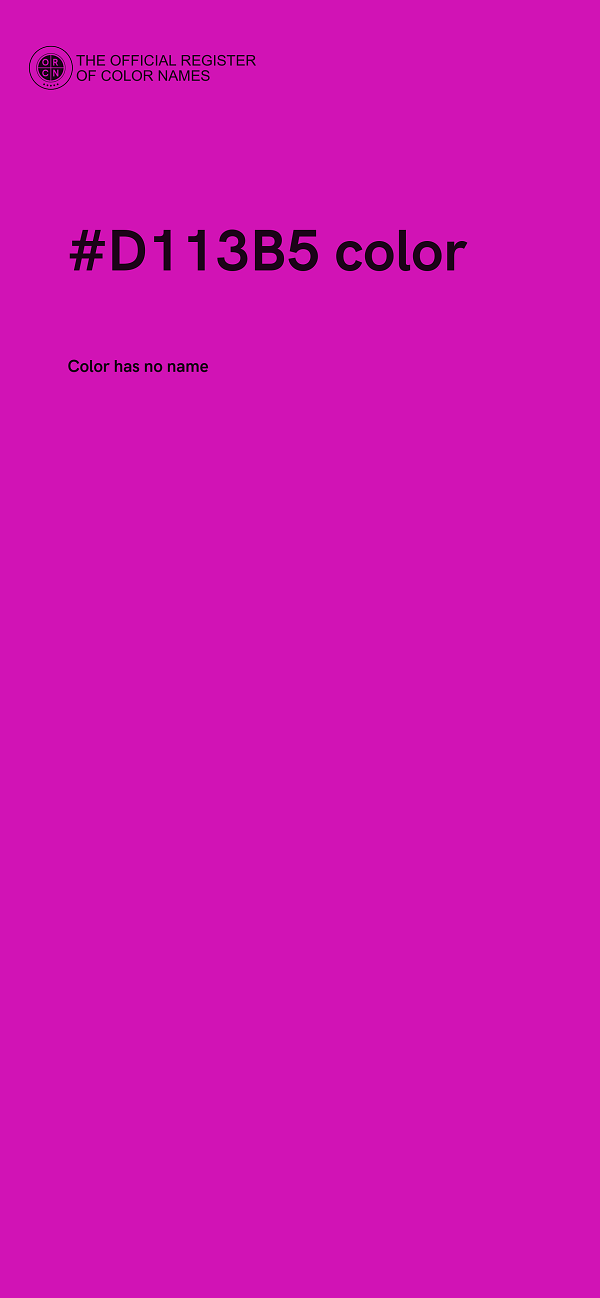 #D113B5 color image