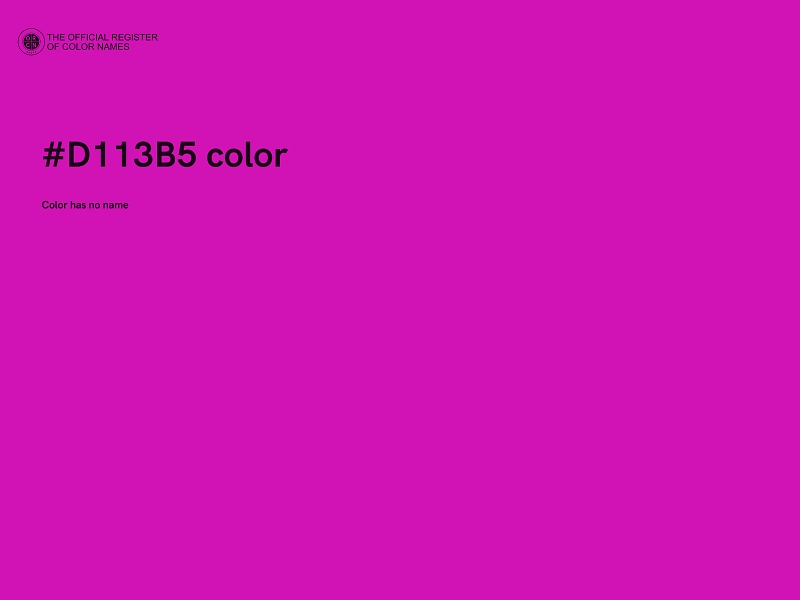 #D113B5 color image