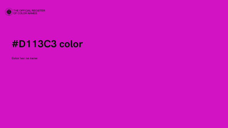 #D113C3 color image