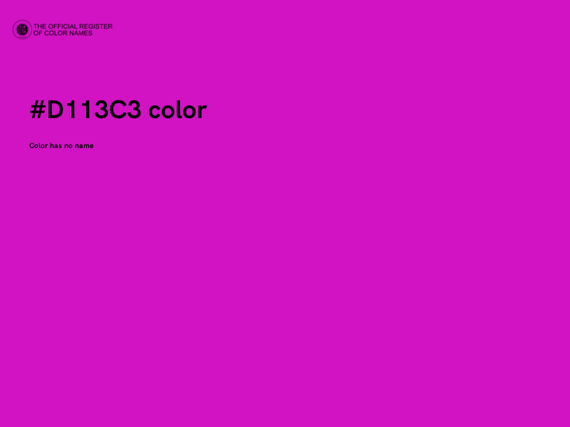 #D113C3 color image