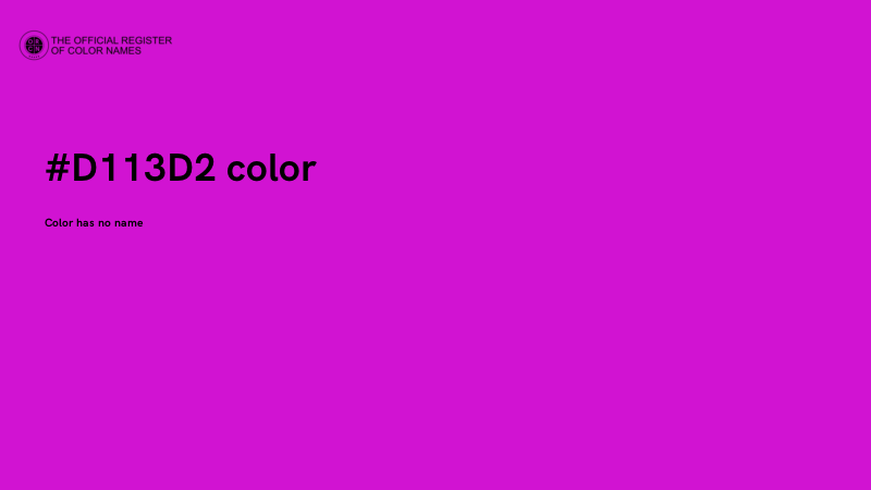 #D113D2 color image