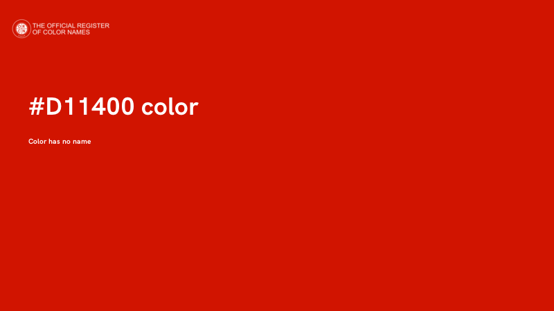 #D11400 color image