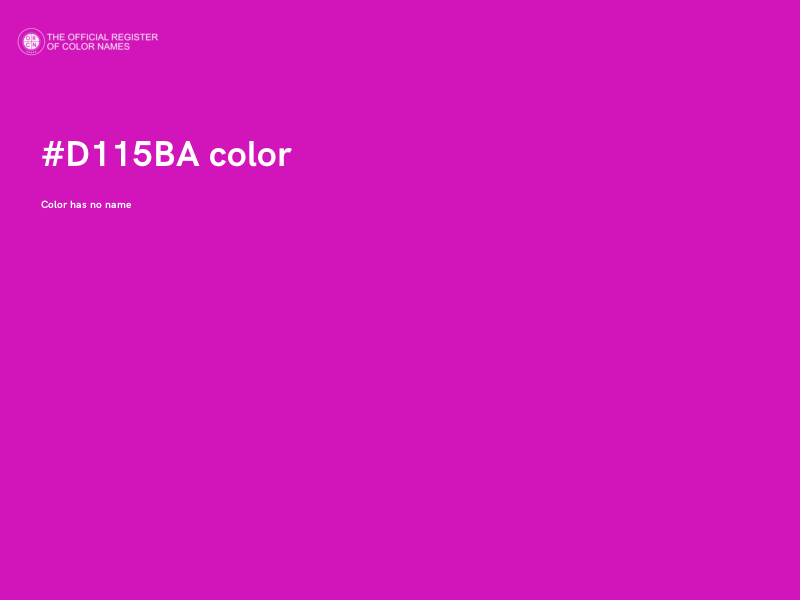 #D115BA color image