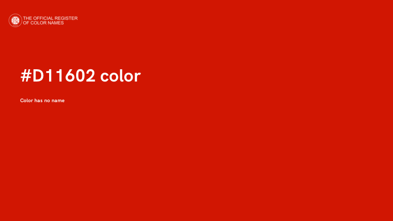 #D11602 color image