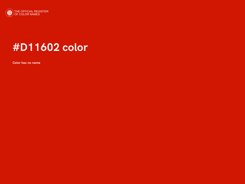 #D11602 color image