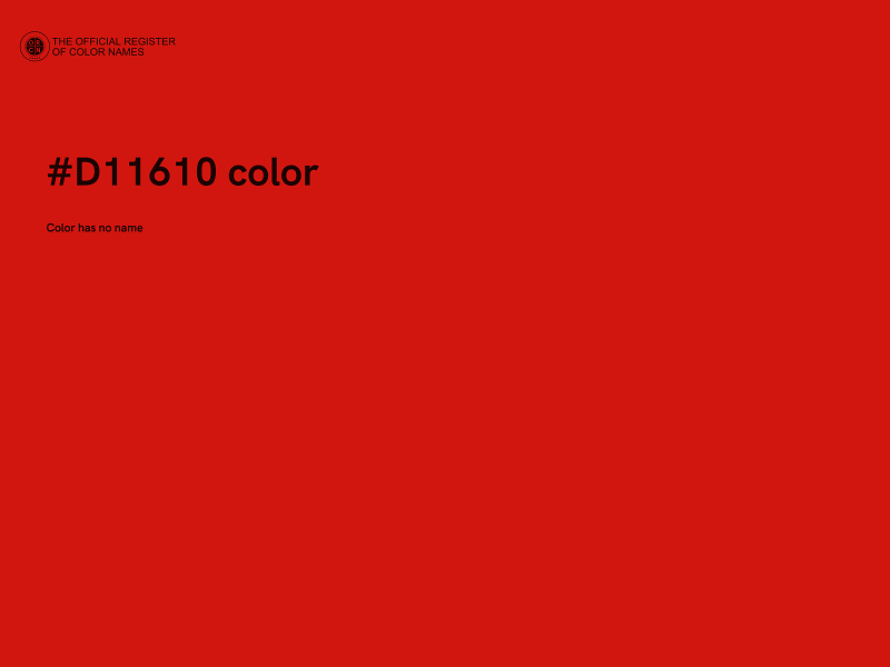 #D11610 color image