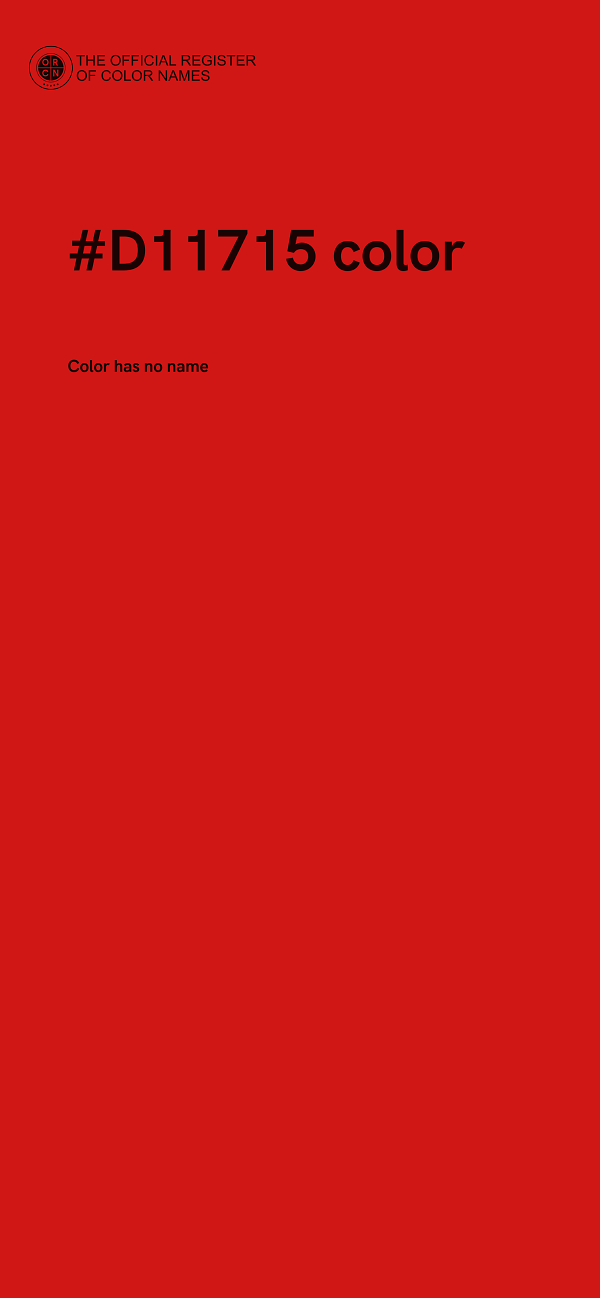 #D11715 color image