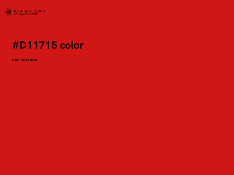 #D11715 color image
