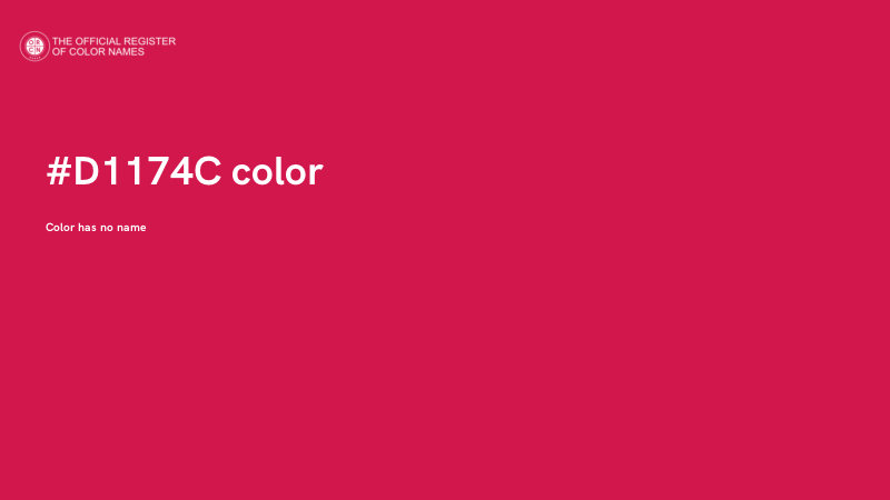 #D1174C color image