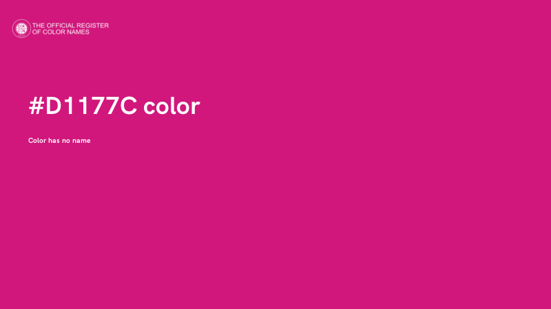 #D1177C color image