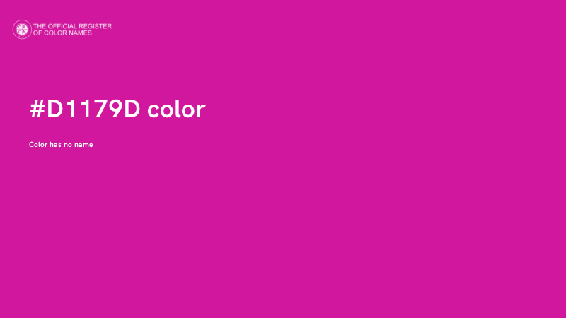 #D1179D color image