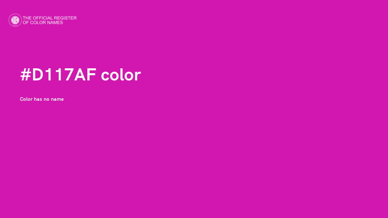 #D117AF color image