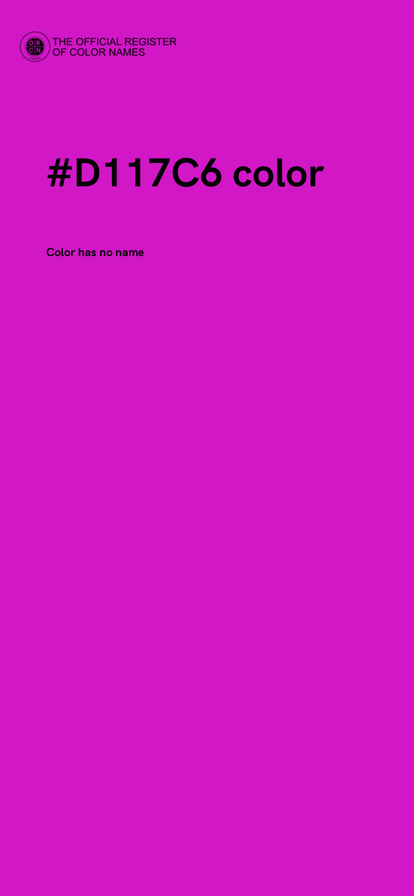#D117C6 color image