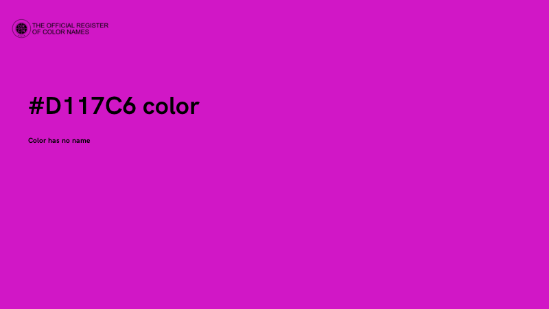 #D117C6 color image