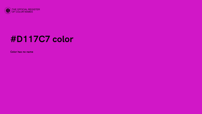 #D117C7 color image