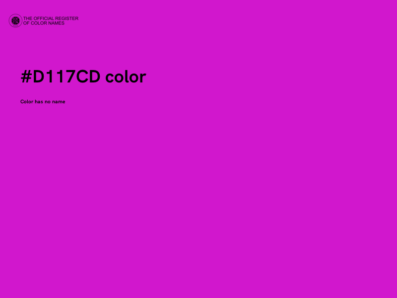 #D117CD color image