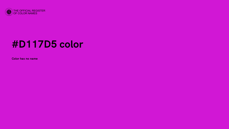 #D117D5 color image
