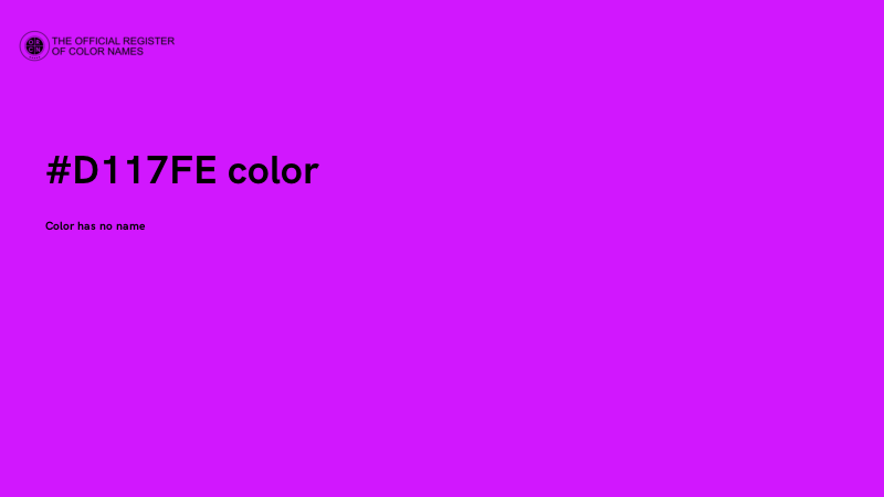 #D117FE color image