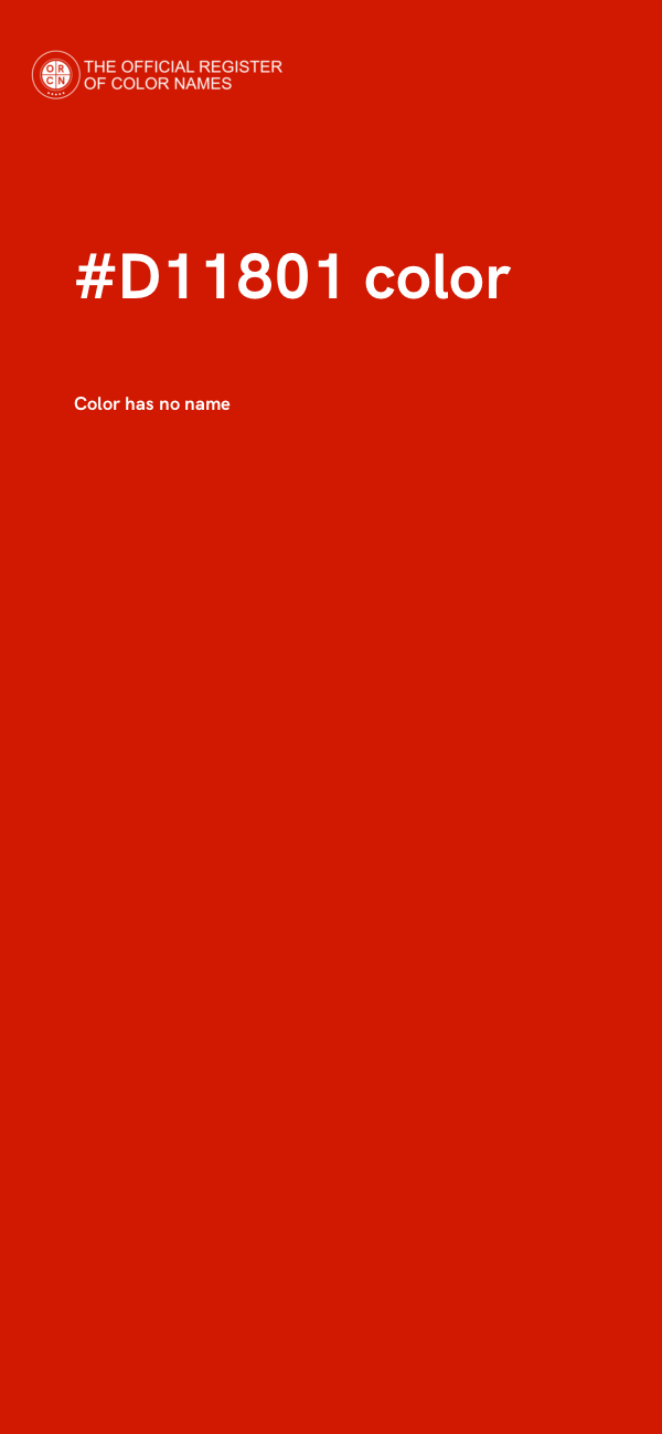 #D11801 color image