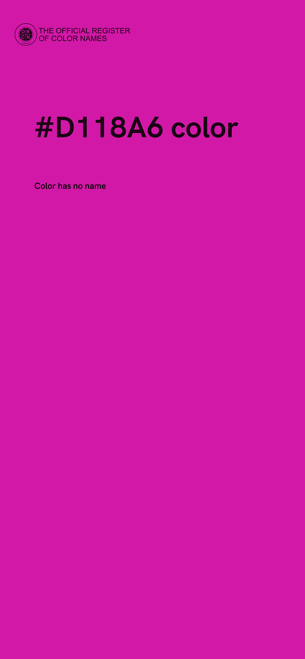 #D118A6 color image