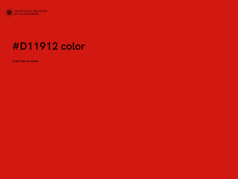 #D11912 color image