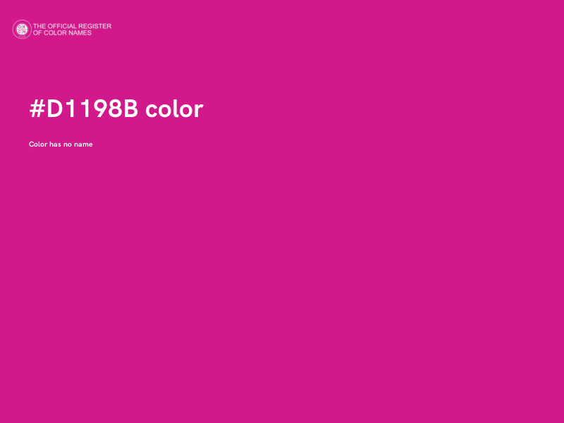 #D1198B color image