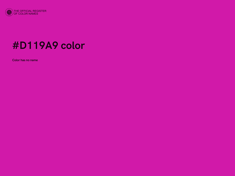 #D119A9 color image