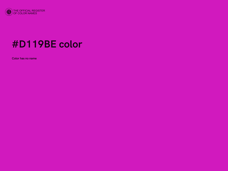 #D119BE color image