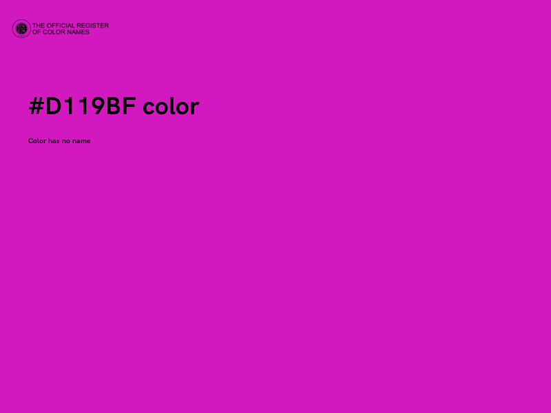 #D119BF color image