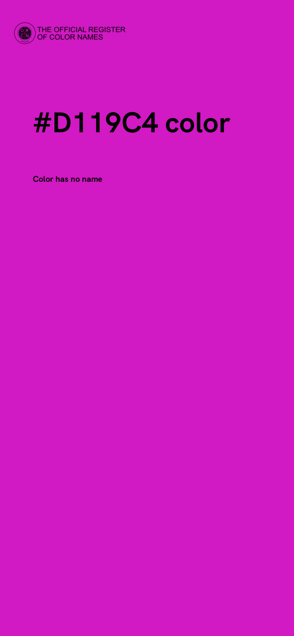 #D119C4 color image