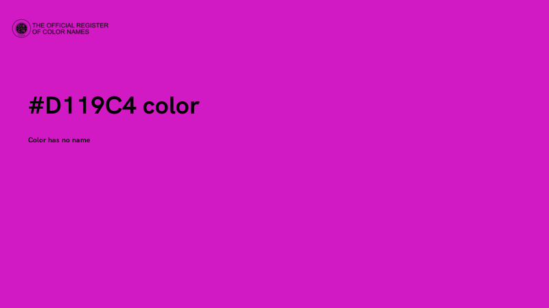 #D119C4 color image