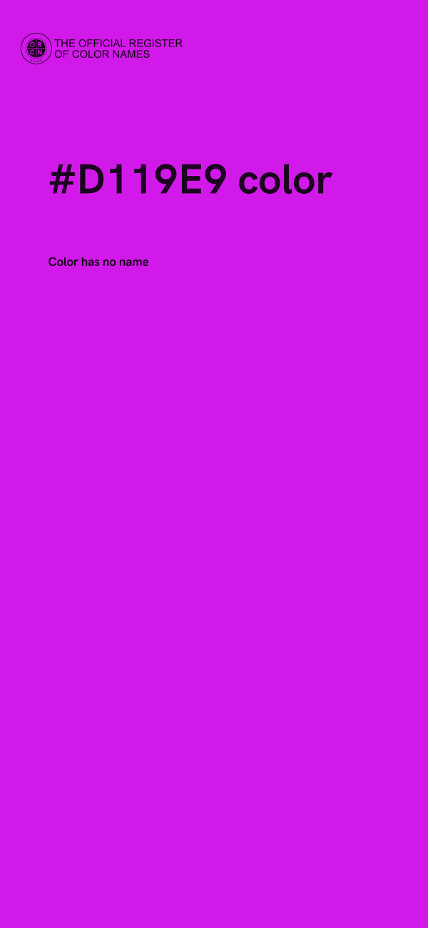 #D119E9 color image