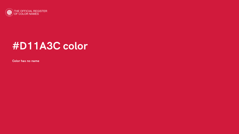 #D11A3C color image