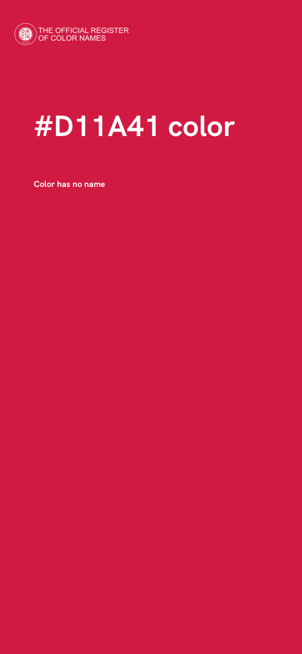 #D11A41 color image