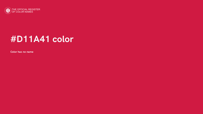 #D11A41 color image