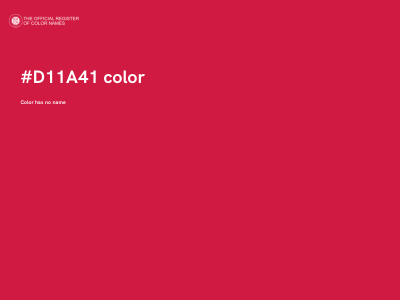 #D11A41 color image