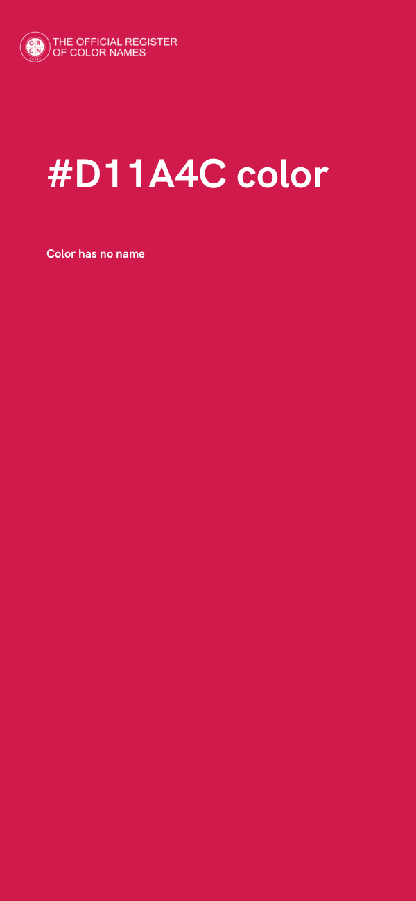 #D11A4C color image