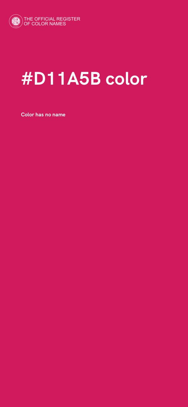 #D11A5B color image