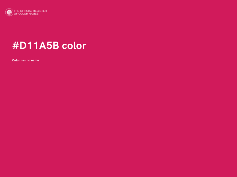 #D11A5B color image