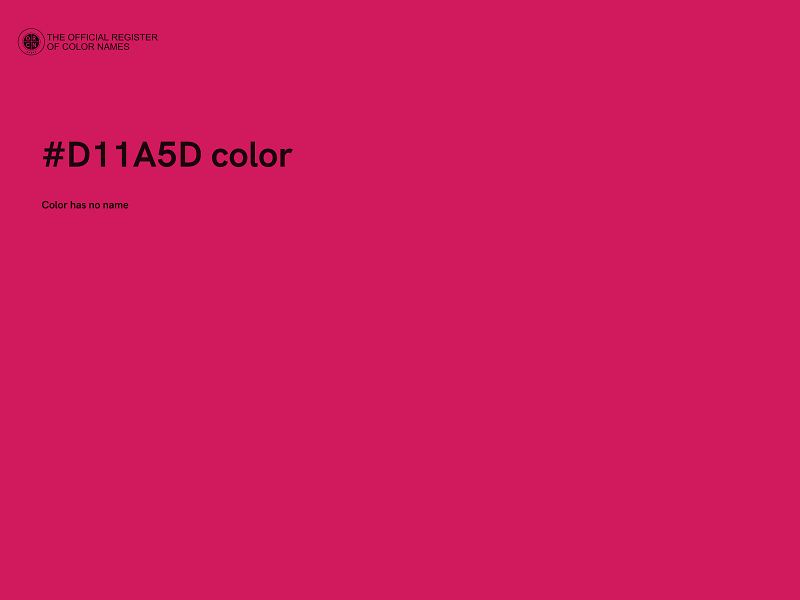 #D11A5D color image