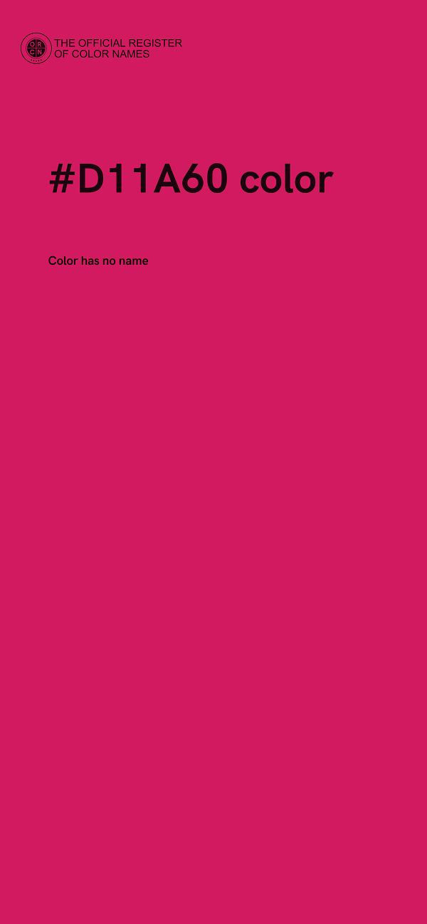 #D11A60 color image