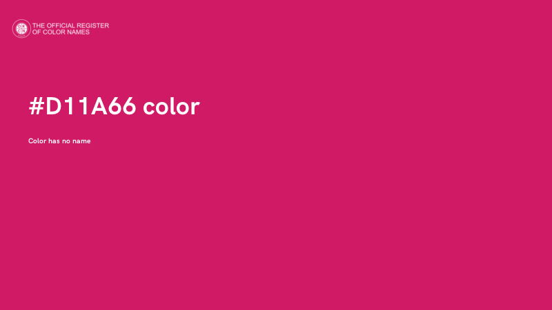 #D11A66 color image