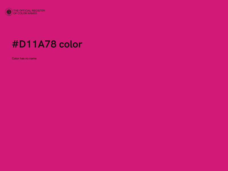 #D11A78 color image