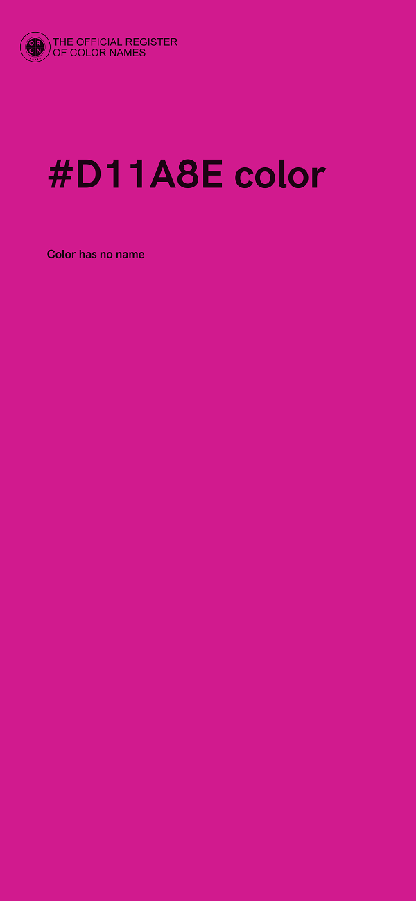 #D11A8E color image