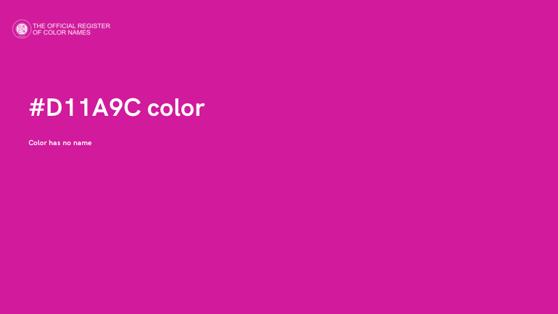 #D11A9C color image
