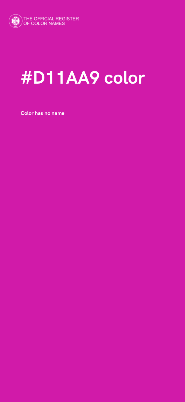 #D11AA9 color image