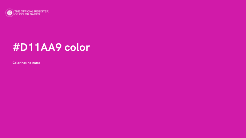 #D11AA9 color image
