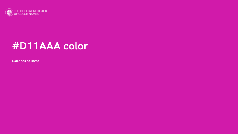#D11AAA color image